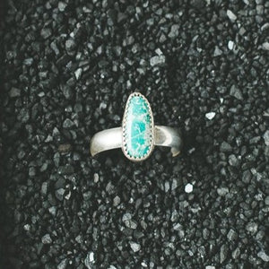 Whitewater Turquoise Ring - Size 7.5