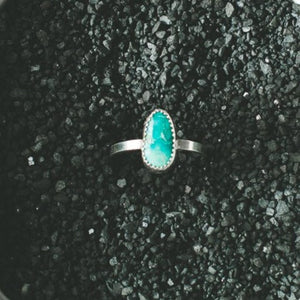 Whitewater Turquoise Ring - Size 7.75