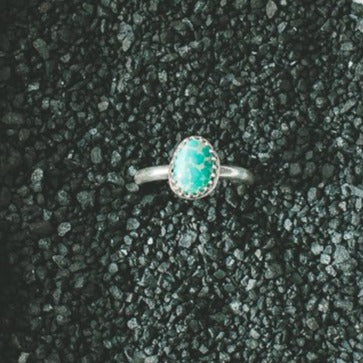Whitewater Turquoise Ring - Size 7